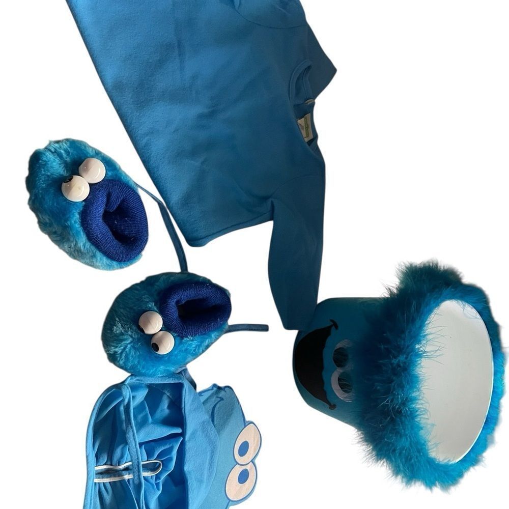 Sesame Street Cookie Monster Blue Character Costume Set fits up to 24 months